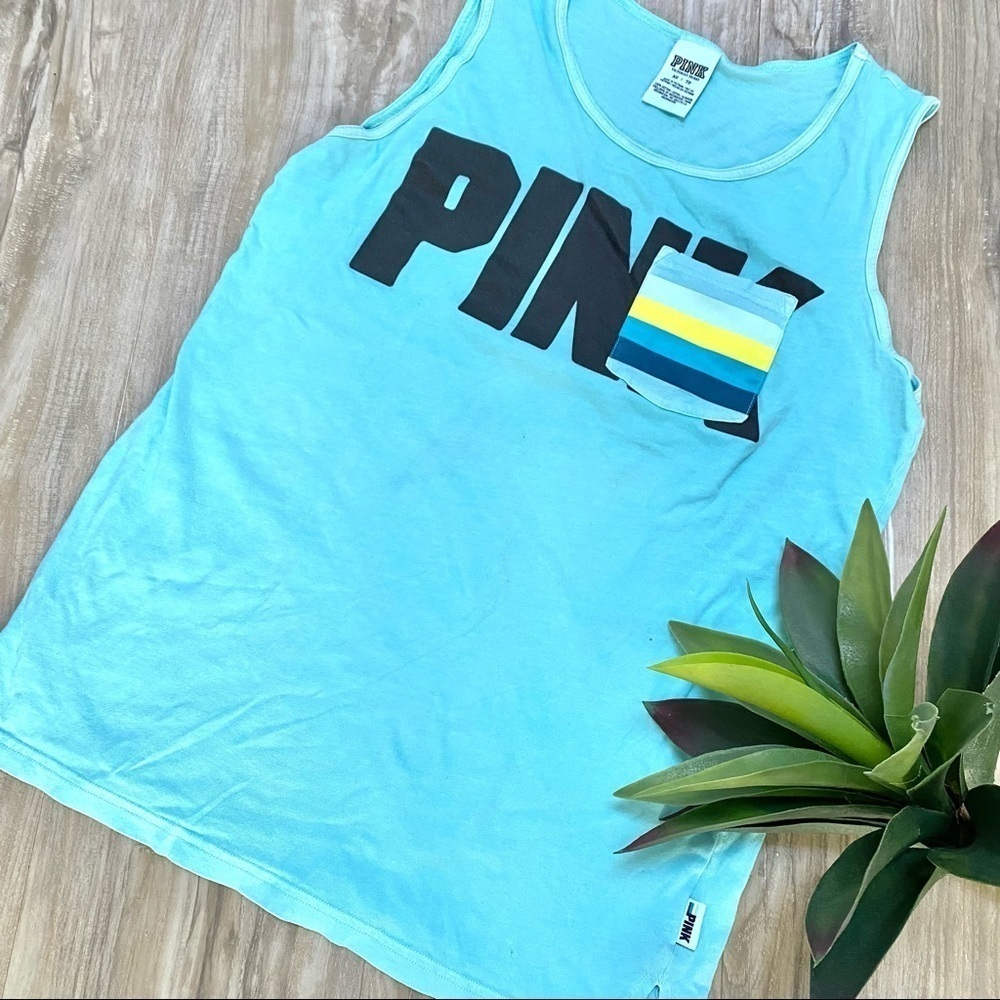 Sweet VS PINK graphic logo tank sleeveless T-shirt summer ready